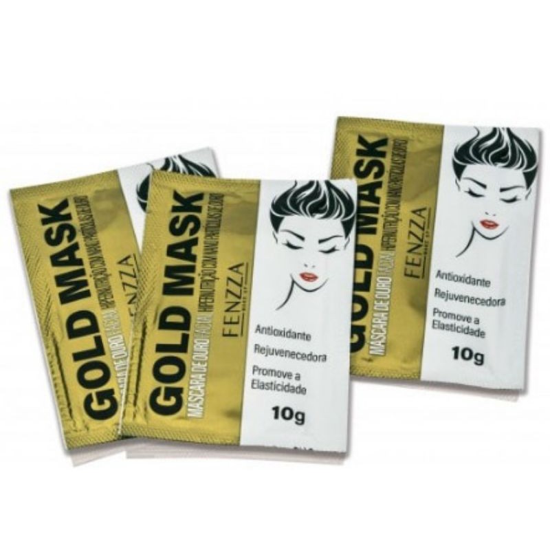 Máscara Gold Mask Fenzza Shopee Brasil