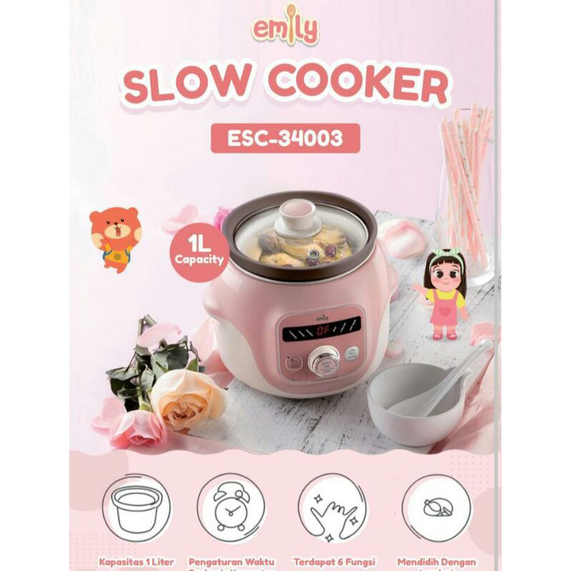 Emily SLOW COOKER 1L Shopee Brasil