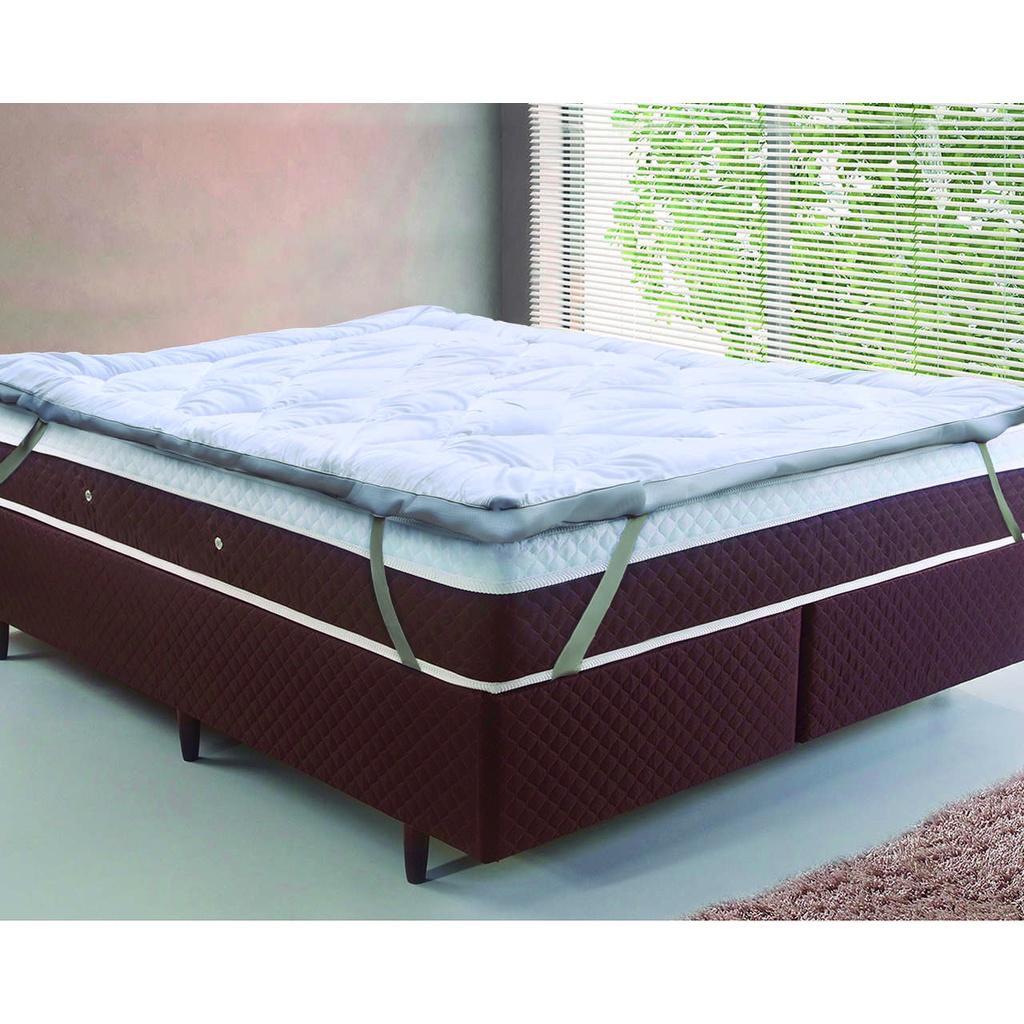 Pillow Top Toque de Plumas Tessi Casal Queen Extra Maciez 6 Cm de