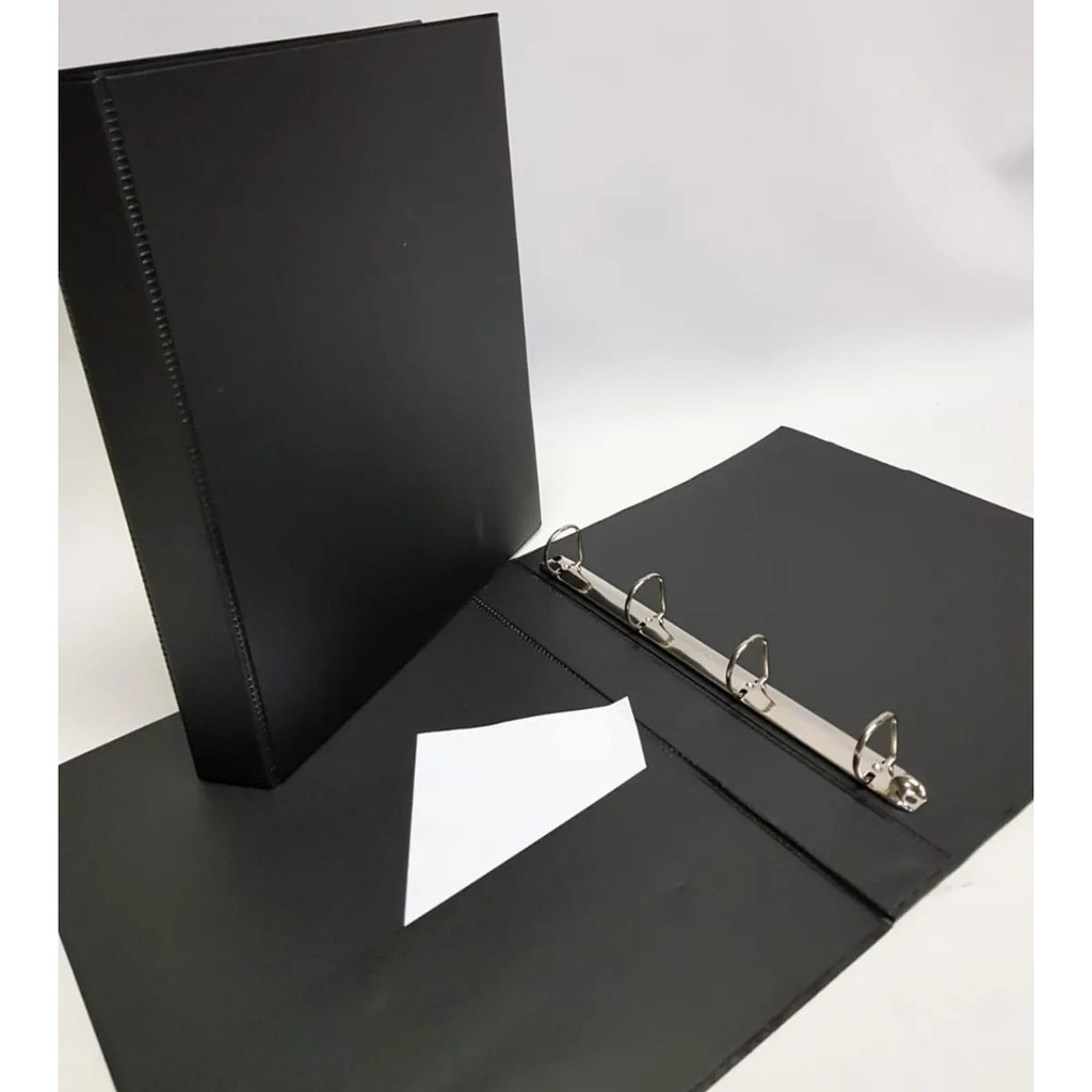 Pasta Catálogo Sem Envelopes Fichário 4 Argolas A4 Preto Shopee Brasil