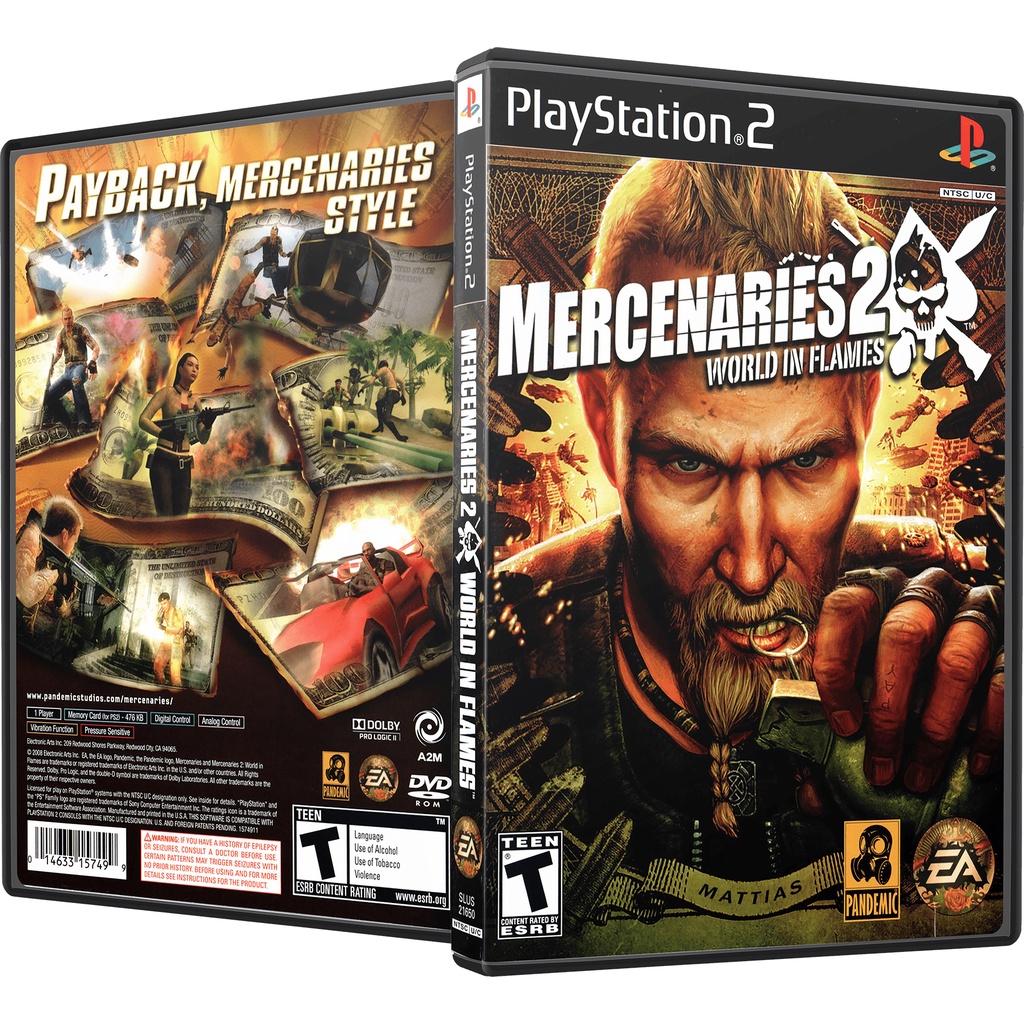 Mercenaries 2 World in Flames (USA) para ps2 Escorrega o Preço