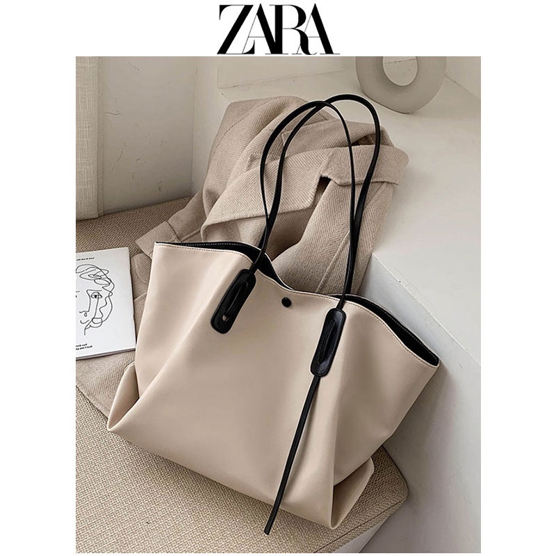 zara Bolsa Tote Feminina Com Grande Capacidade 2022 Shopee Brasil