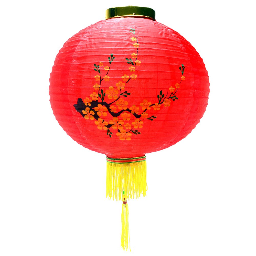 Luminária Oriental Japonesa Lanterna Balão Tyotin Decoração Tecido 35