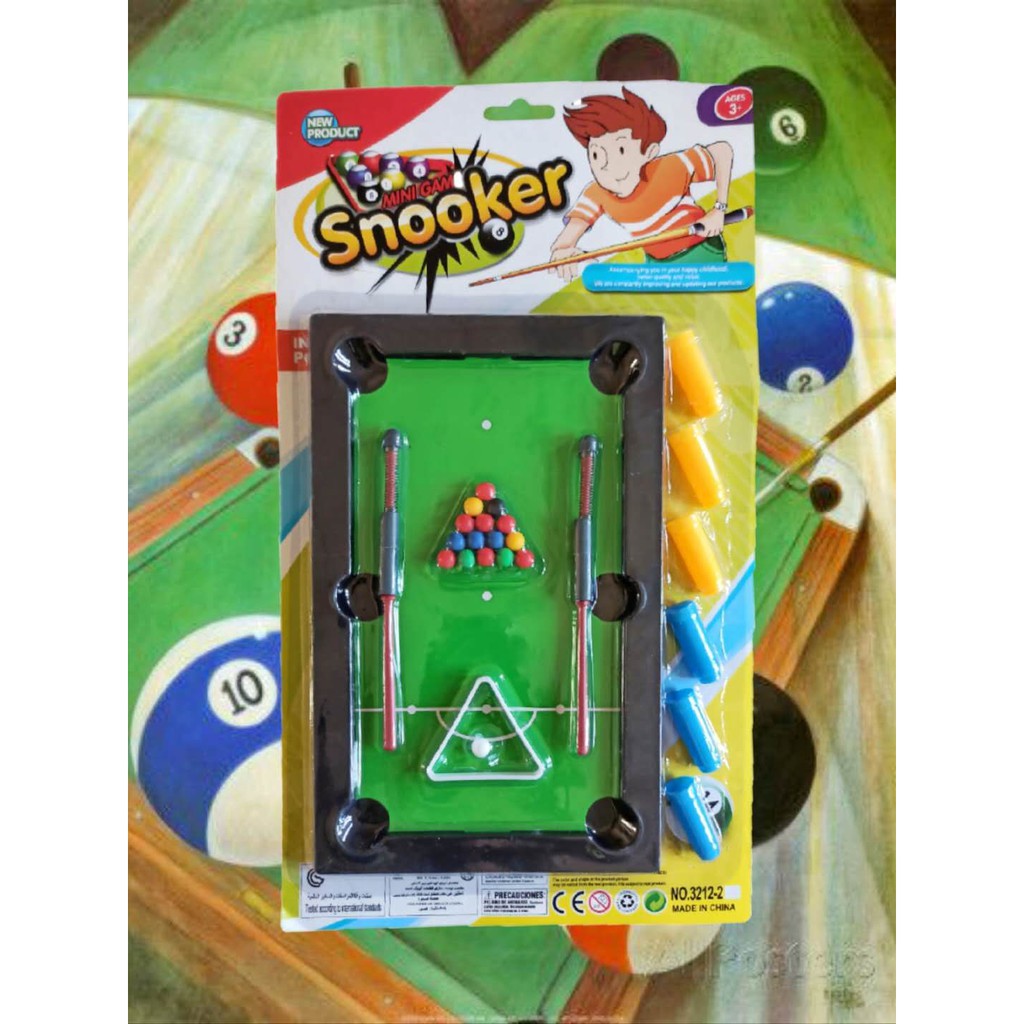 Mini Billiard Ball Snooker Pool Table Top Brinquedo Shopee Brasil