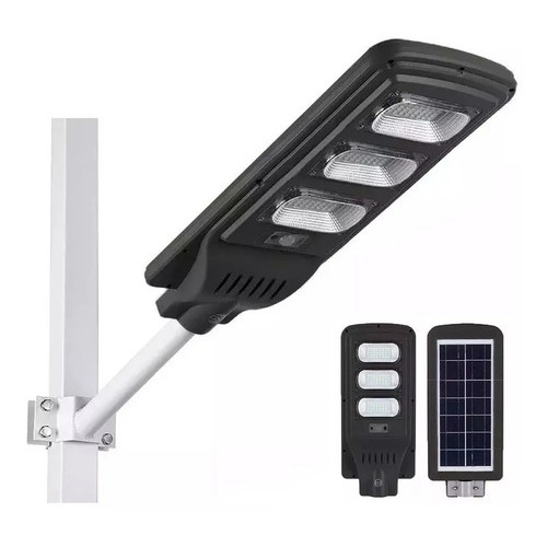 Refletor Solar Led 90w Luminária Pública Placa Fotovoltaica Shopee Brasil