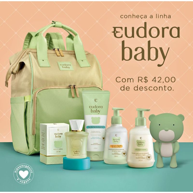 Kit Completo Eudora Baby + Mochila Shopee Brasil