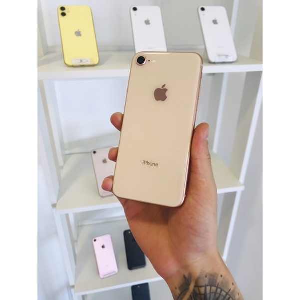 Celular iPhone 8 64 GB rose gold novo vitrine Shopee Brasil