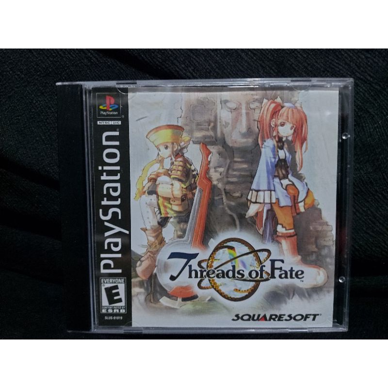 Threads Of Fate patch prensado prateado prata Playstation One PS1