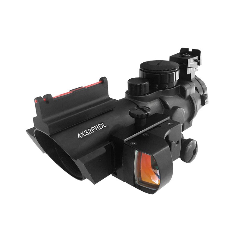 Acog Mira Holográfica Com Mini Reddot 4x32 Prdl 20mm Airsoft e