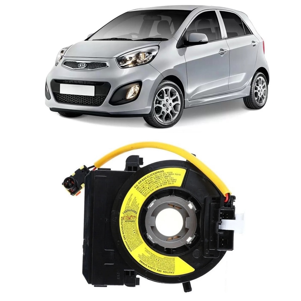 FITA DA BUZINA VOLANTE COM AIRBAG KIA PICANTO 2011 2012 2013 2014 2015