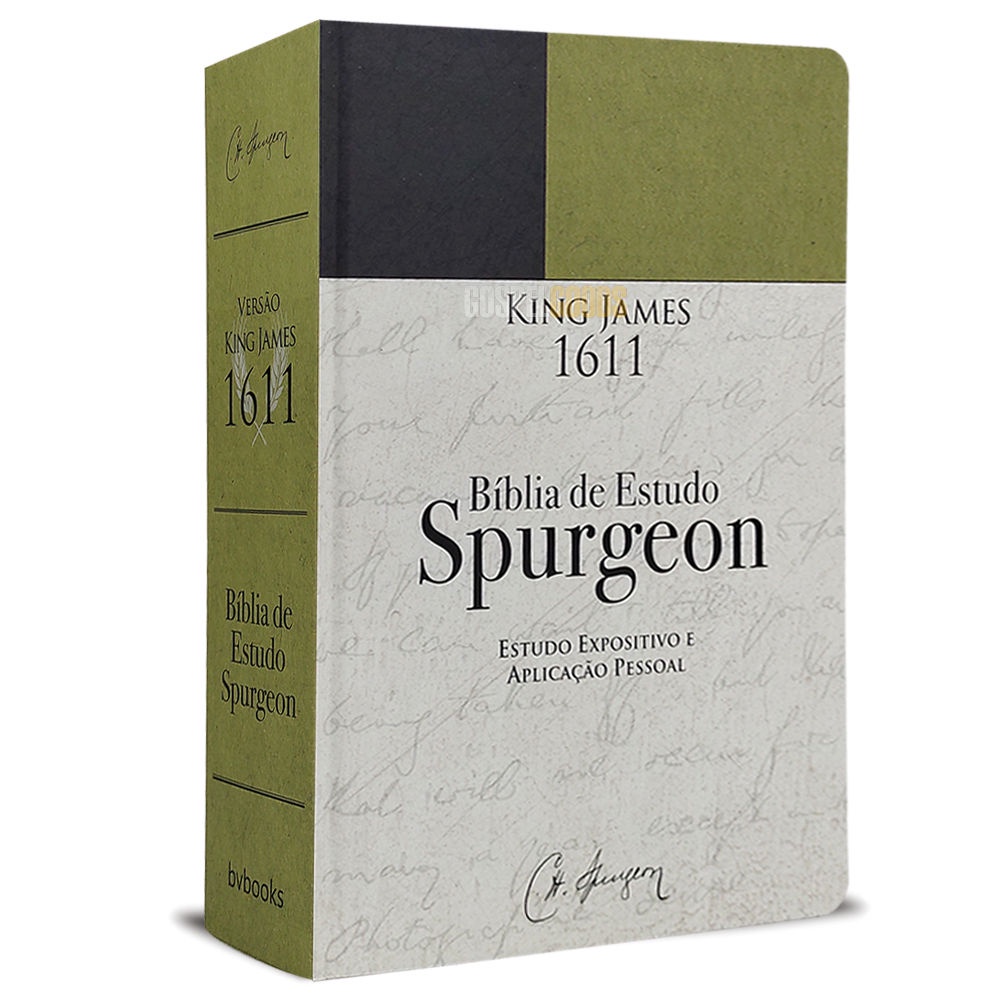 Bíblia de Estudo Spurgeon King James 1611 (Verde e Preta) Shopee Brasil