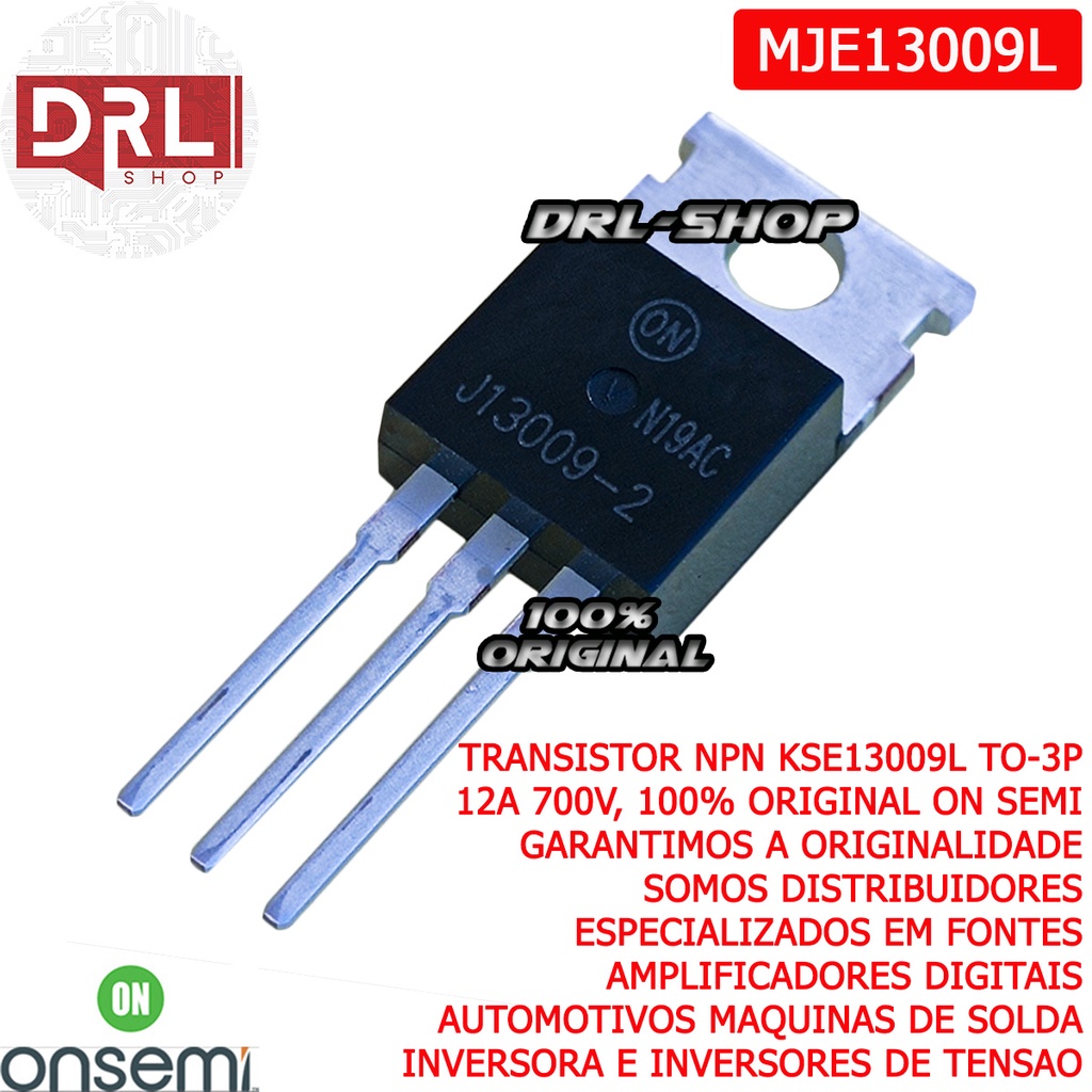 Kit 8 Mje13009 Transistor j13009 e13009l To220 100Original Shopee Brasil