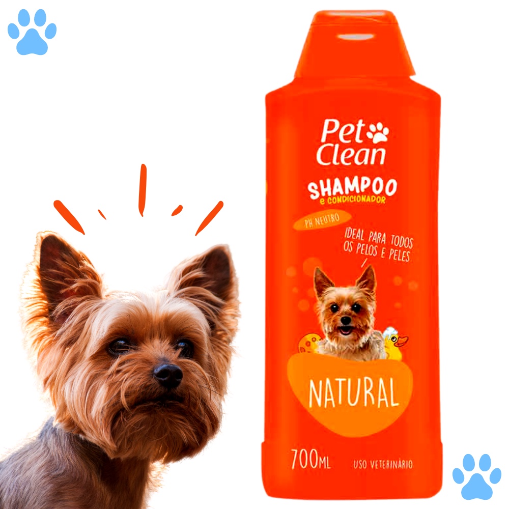 Shampoo e Condicionador para Cachorro e Gato Pet Clean Natural 700