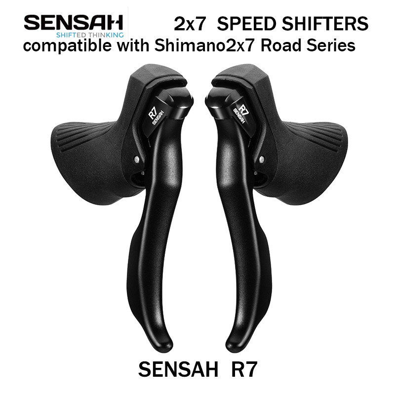 SENSAH Road Bike Shifters 2X7 Speed Lever Brake Compatible for TOURNEY