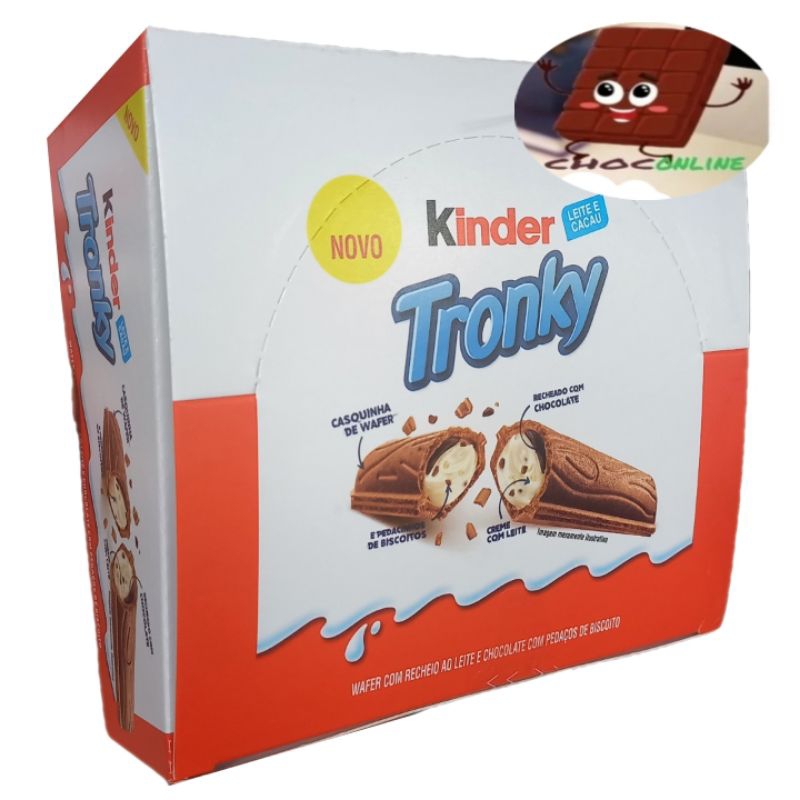 chocolate Kinder tronky ferrero c/10x18g Shopee Brasil