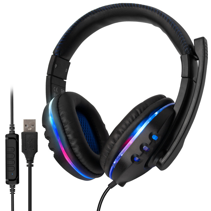 Fone De Ouvido Gamer Com Fio Usb Para Pc Note book Headset Com