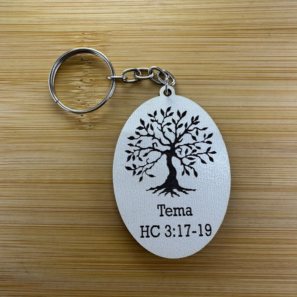 Kit Chaveiro Árvore da Vida MDF Lembrancinha Bíblica para Igreja e