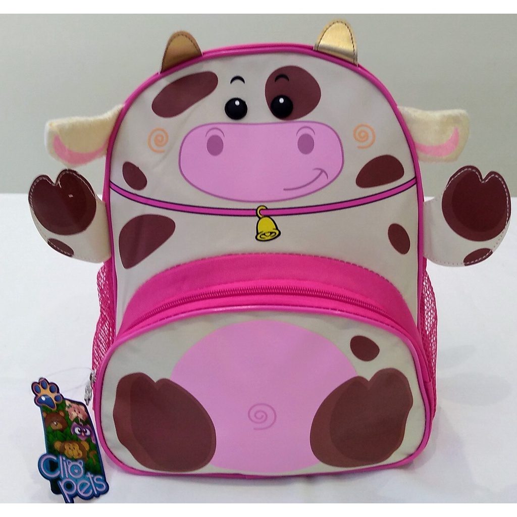 Mochila Infantil Zoo Animais Clio Pets Vaca Shopee Brasil