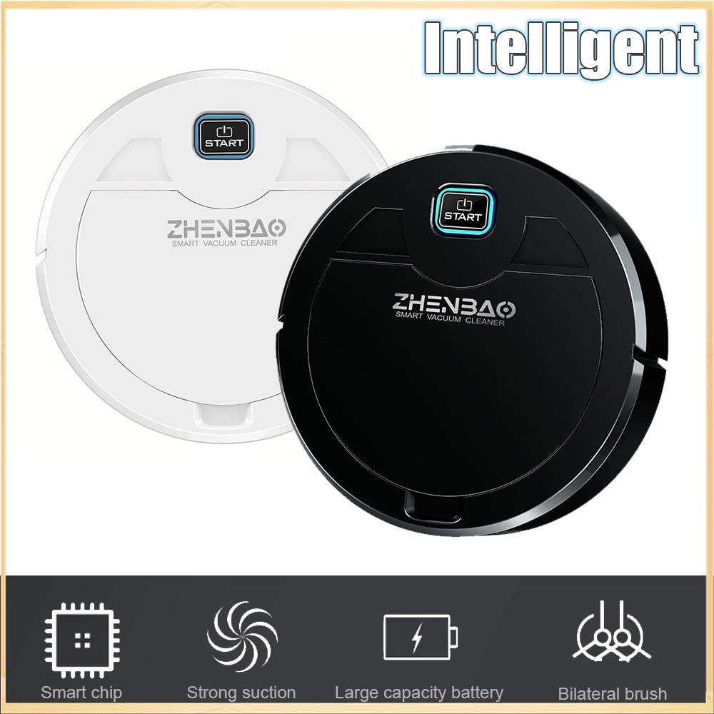 (In Stock) Ultraviolet Vacuum Cleaner Sweeping Robot Black ZB200