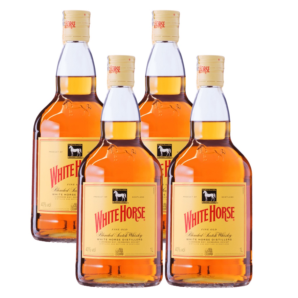 KIT WHISKY WHITE HORSE 1000ML 4 UNIDADES Shopee Brasil
