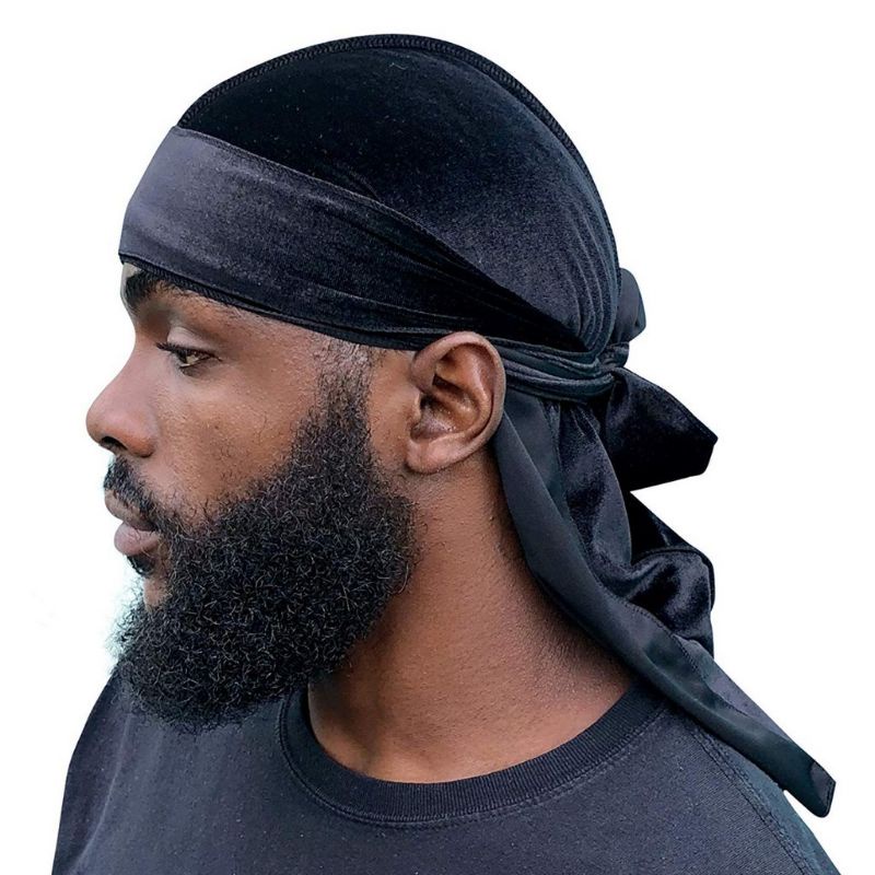 Bandana Durag veludo PretaTouca Dureg Weves Shopee Brasil