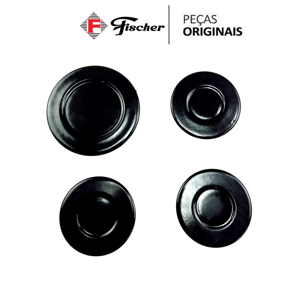 Kit Espalhador Tampinhas Bocas Cooktop Fischer 4 Bocas Shopee Brasil