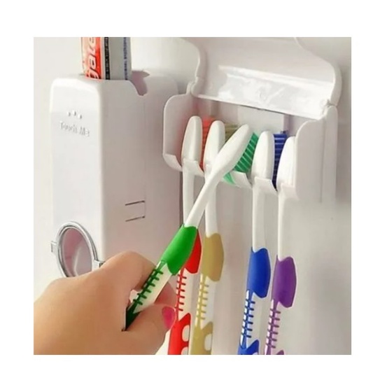 Dispenser Aplicador Creme Dental Automatico Pasta Dente Suporte Escovas