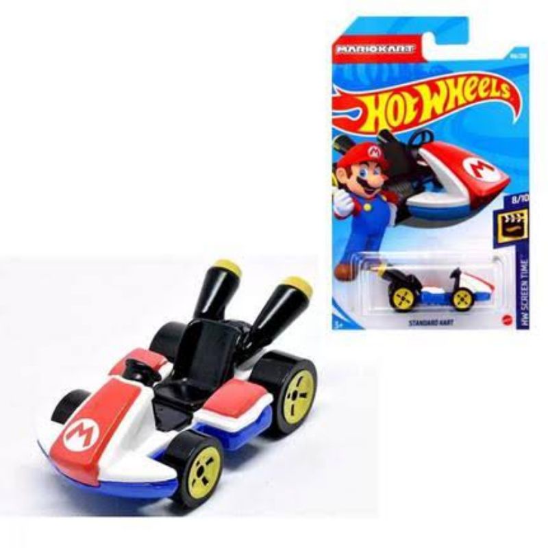 Hot Wheels Mario Kart Standard Kart Hw Screen Time GRX17 Shopee Brasil