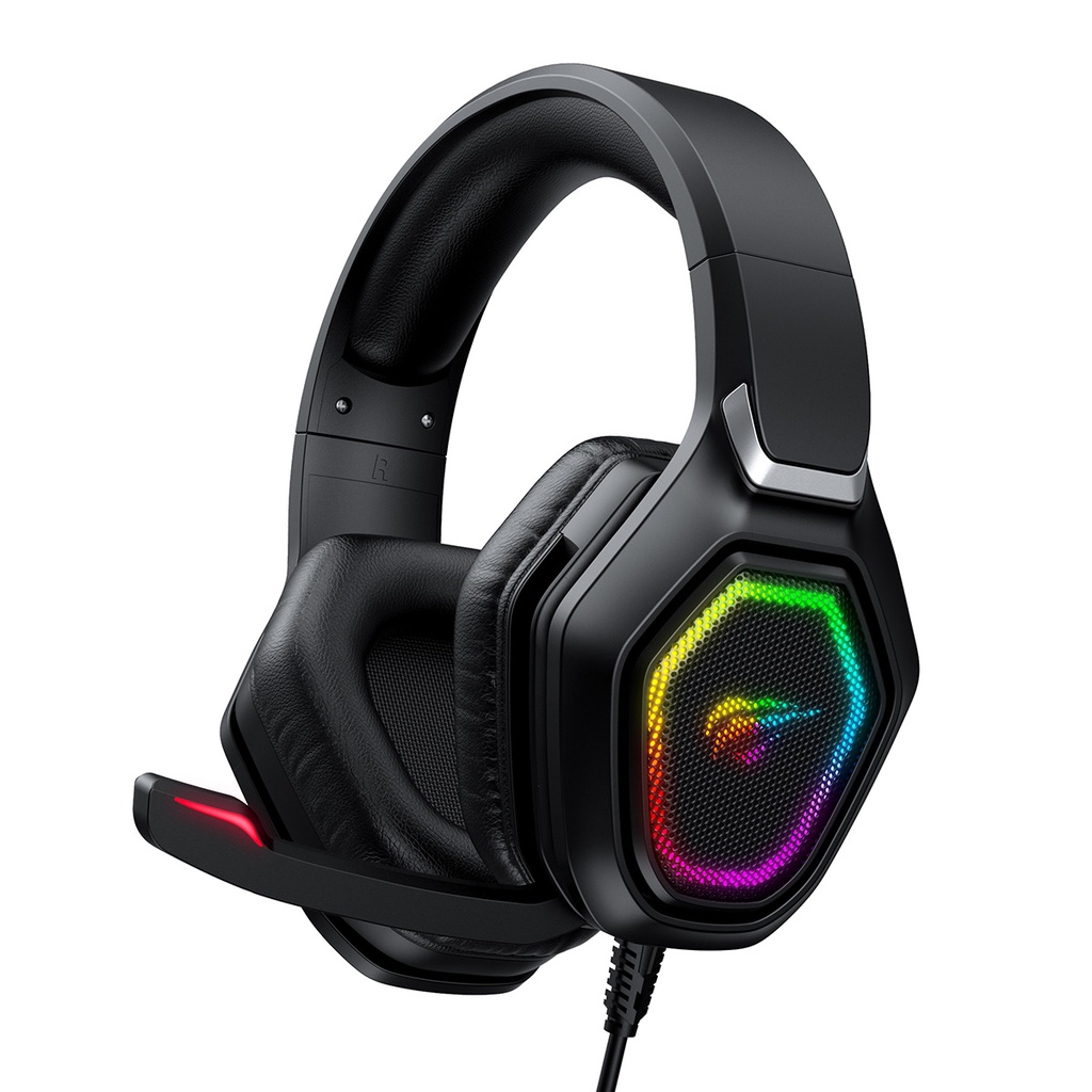 Headset Gamer Havit Gamenote H659d RGB Preto Escorrega o Preço
