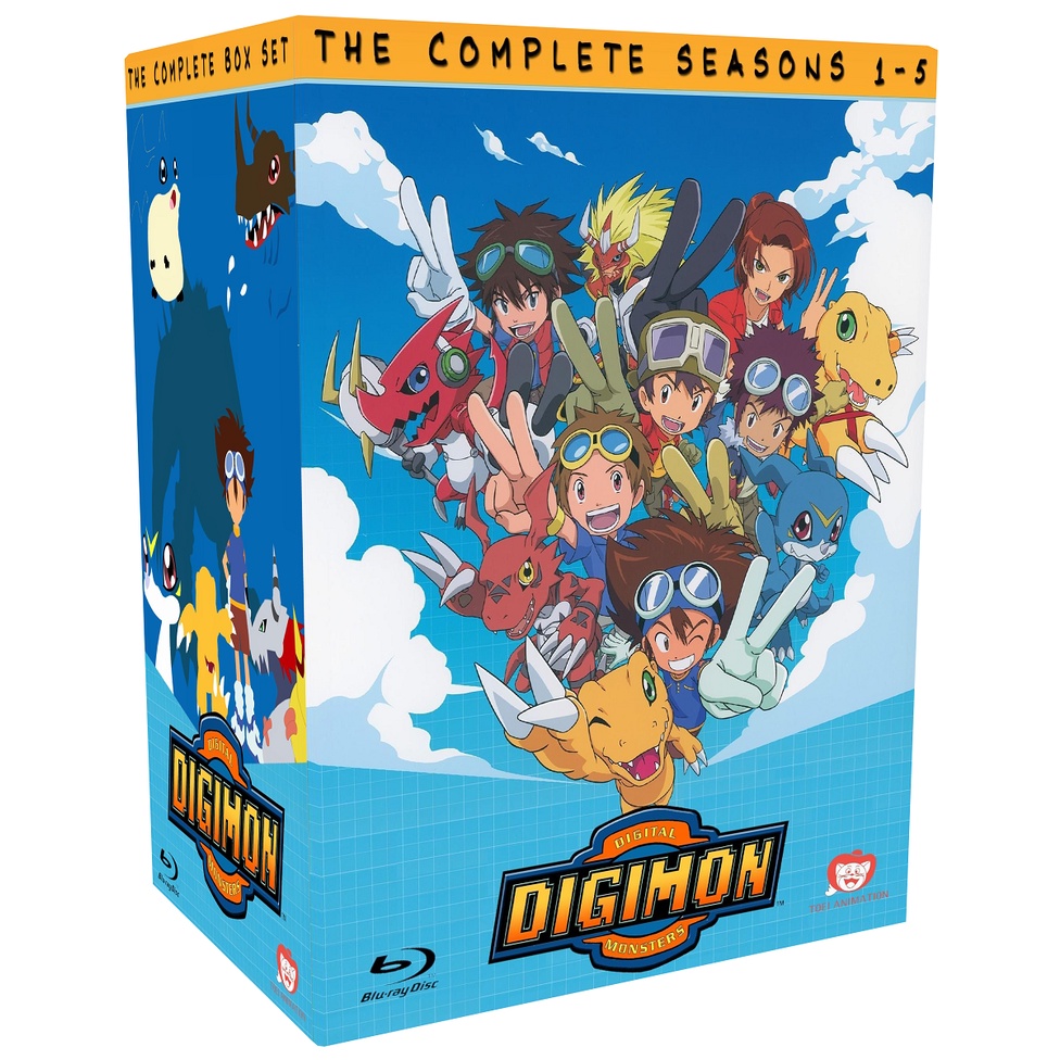 Box Bluray Digimon Collection 7 Temporadas completas + 10 Filmes em