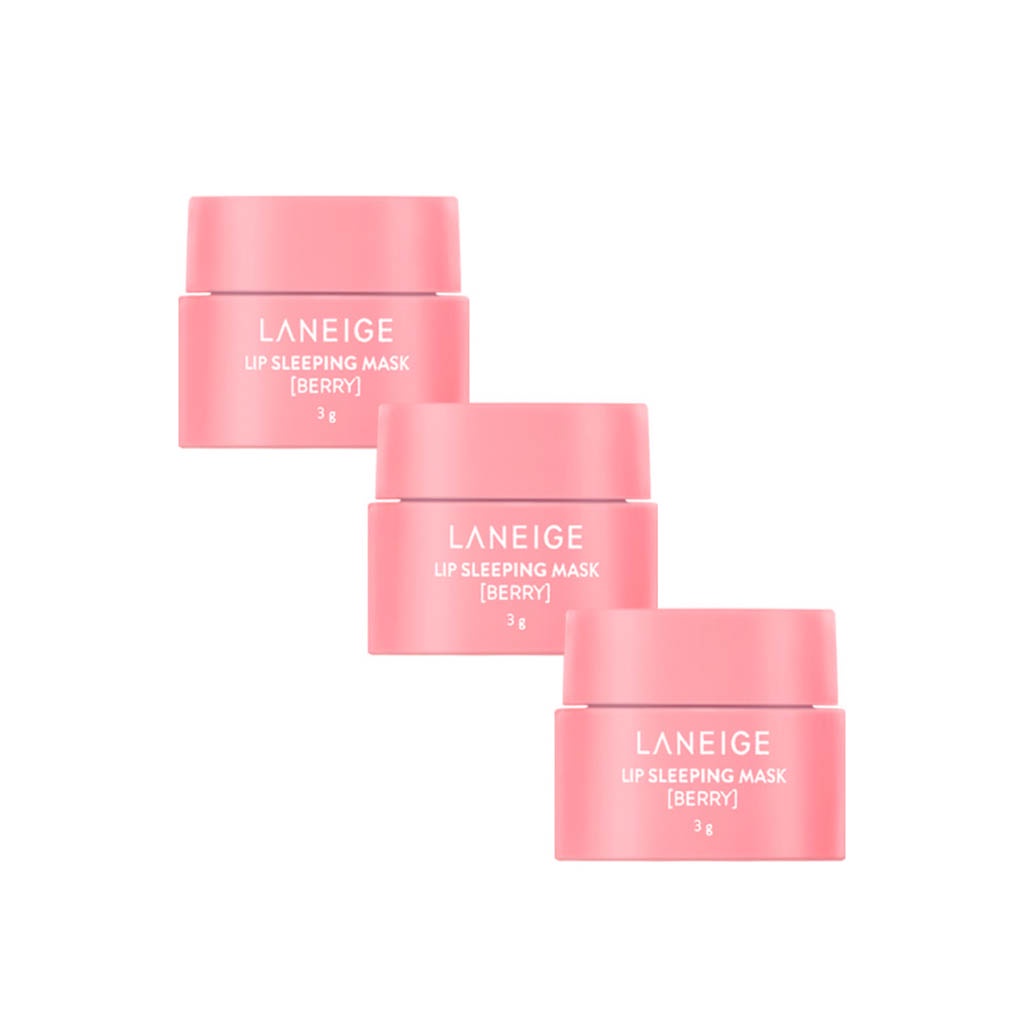 laneige lip sleeping mask ex berry mini size 3g X 3ea Shopee Brasil