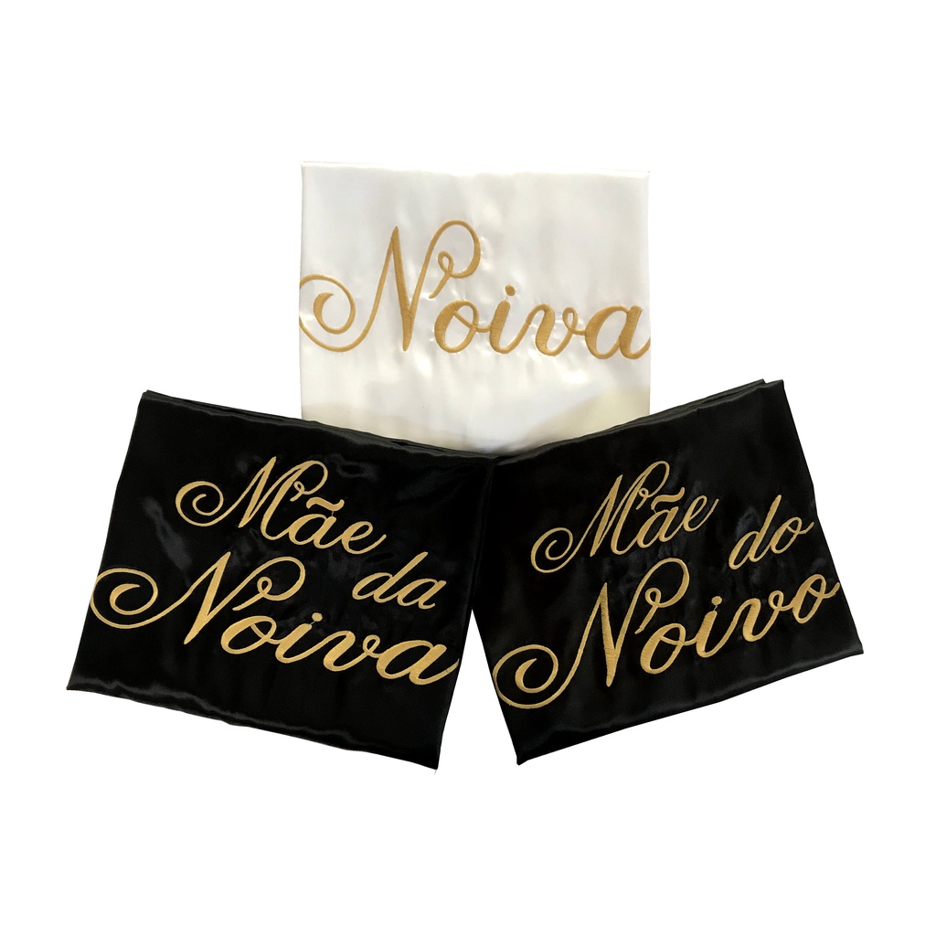 Kit com 3 robes de cetim para Casamento, Noiva, Madrinha, Mãe da noiva