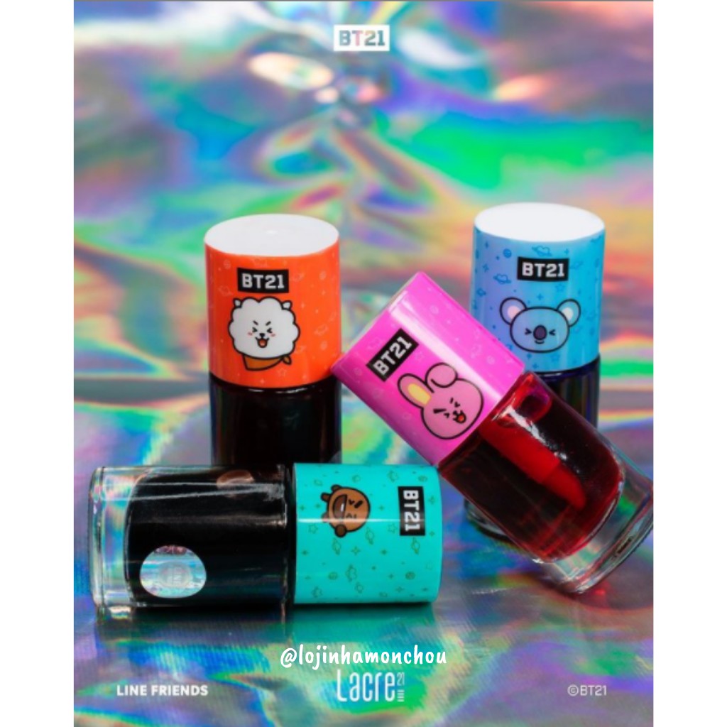 Lip Tint Batom Blush BT21 BTS 4 cores e 4 aromas Shopee Brasil