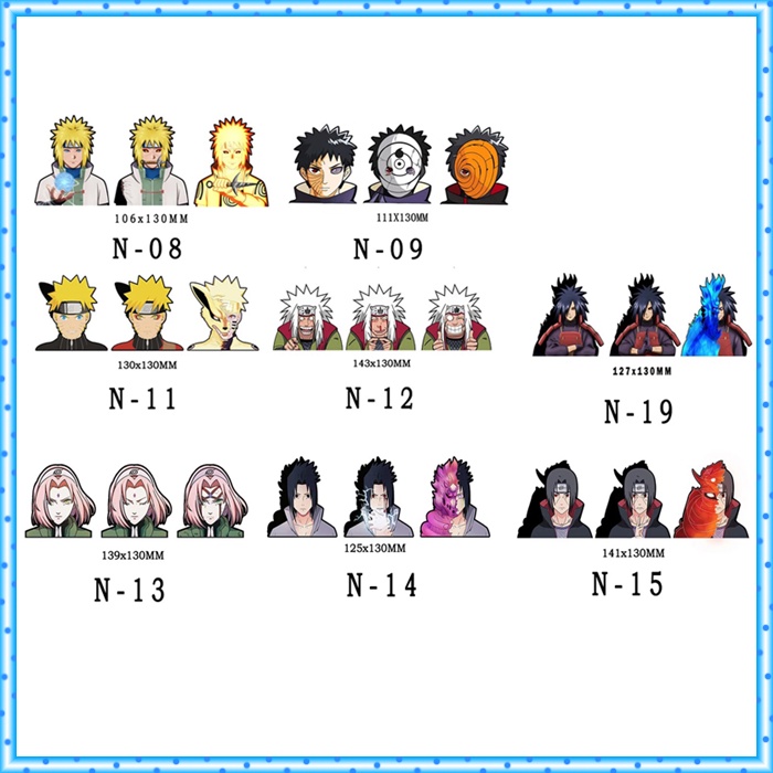 Autocolante Naruto Motion Sticker Anime Pode Trocar 3 Imagens Em 1