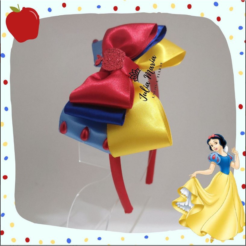 Tiara Arco Princesa Branca de Neve Princesas Shopee Brasil