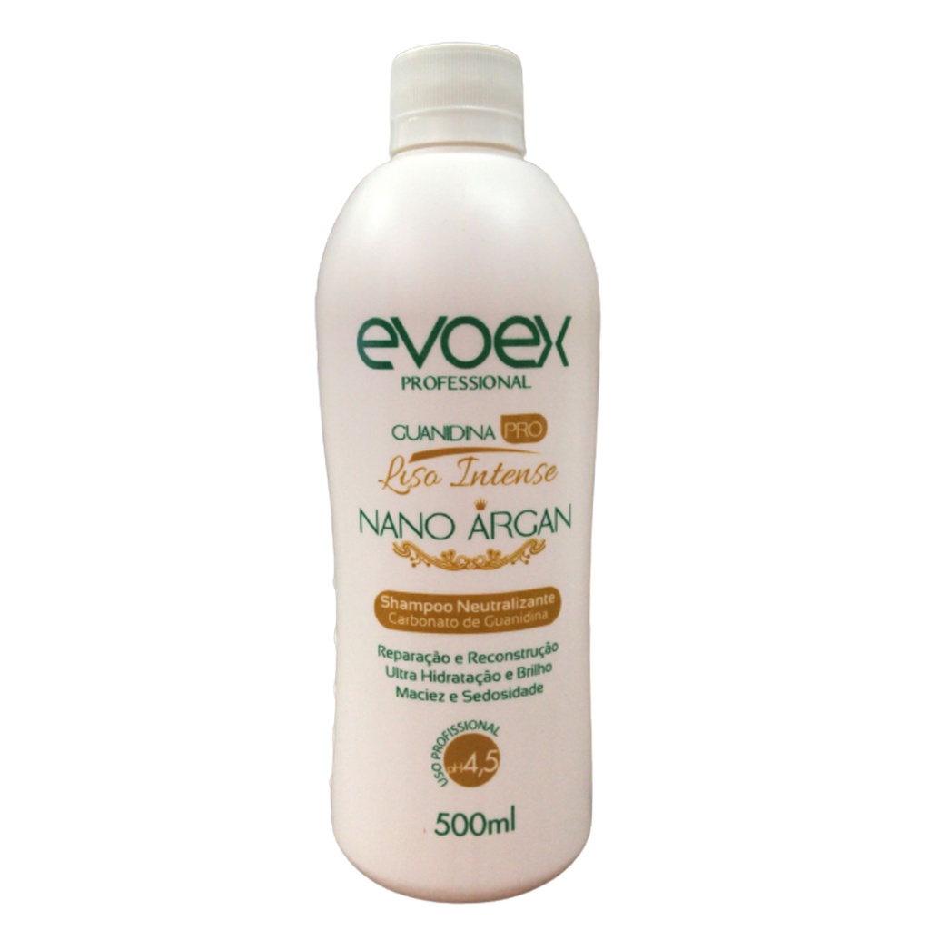 Shampoo Neutralizante Para Relaxamento Guanidina Evoex 500ml Shopee