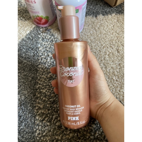 Victorias Secret Pink Bronzed Coconut Oil Radiant Bronzer Shopee Brasil
