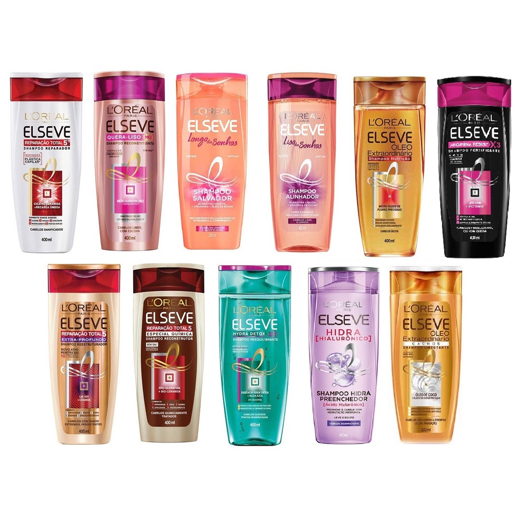 Shampoo ou Condicionador Elseve 400ml Shopee Brasil