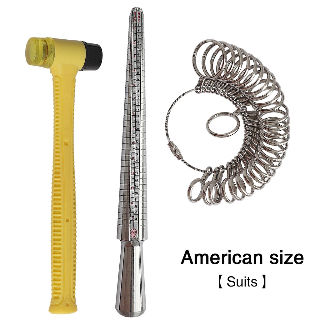 Conjunto De Ferramentas Para Moldar A Medição Do Anel Eua/Reino Unido