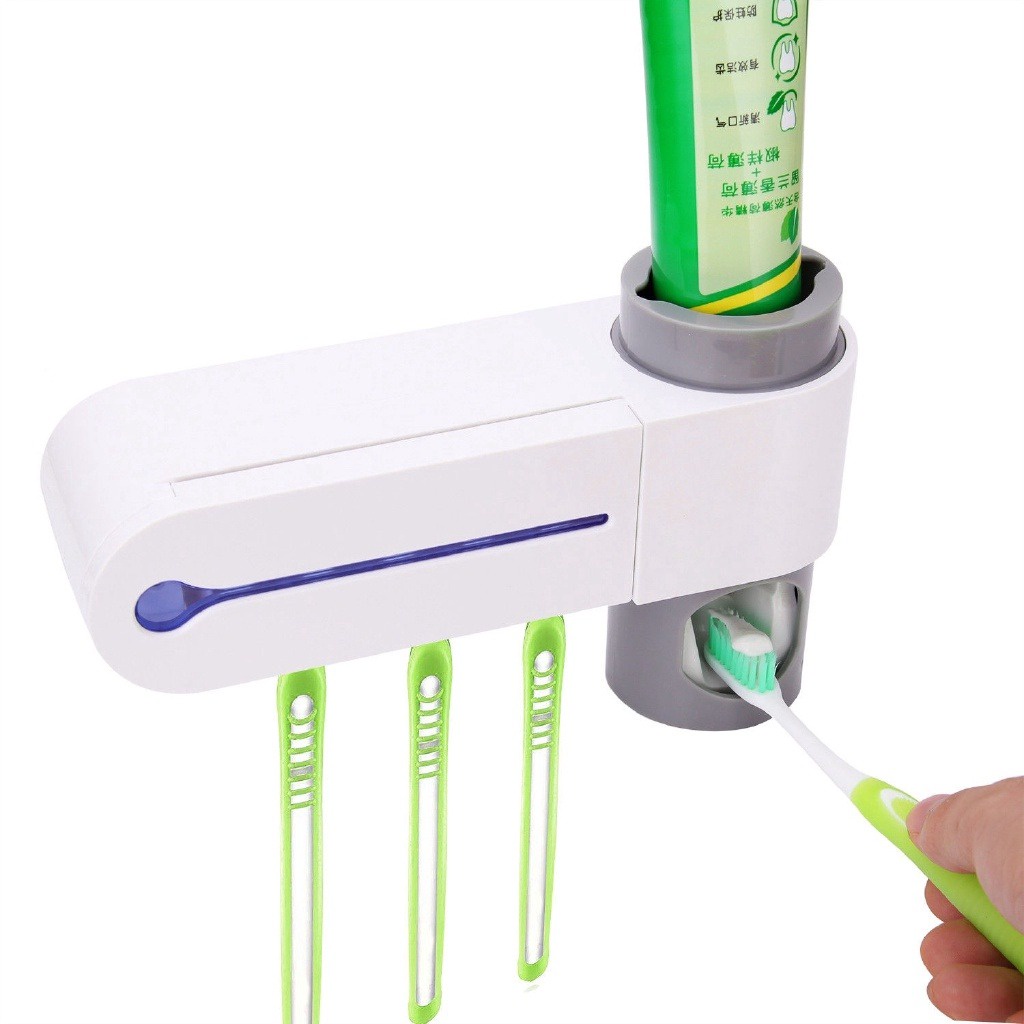 Dispenser Aplicador Creme Dental Pasta Dente Suporta 4 Escovas Shopee