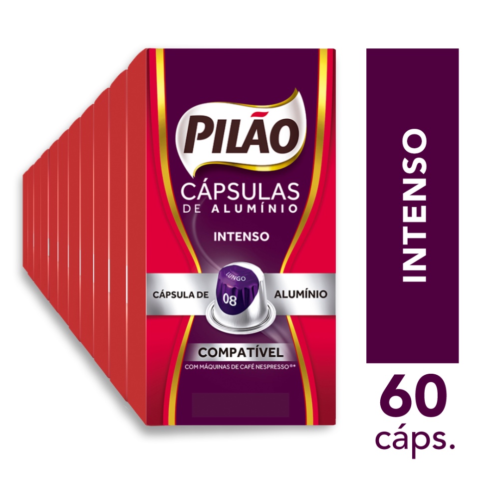 Kit 60 Cápsulas Café Pilão Intenso 8 Shopee Brasil