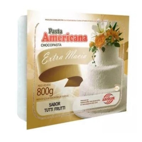 Pasta Americana TuttiFrutti 800G Arcolor Shopee Brasil
