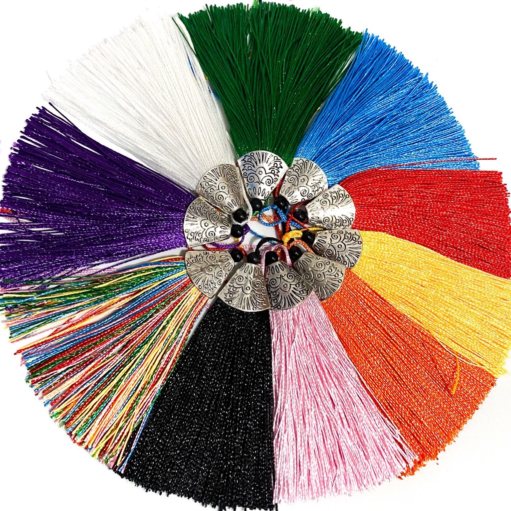 Tassel 3 undiades Pingente de seda, franja aprox 11 cm Varias