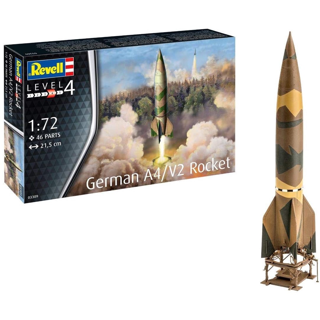 Foguete German A4 / V2 Rocket kit Revell 1/72 Plastimodelismo Shopee