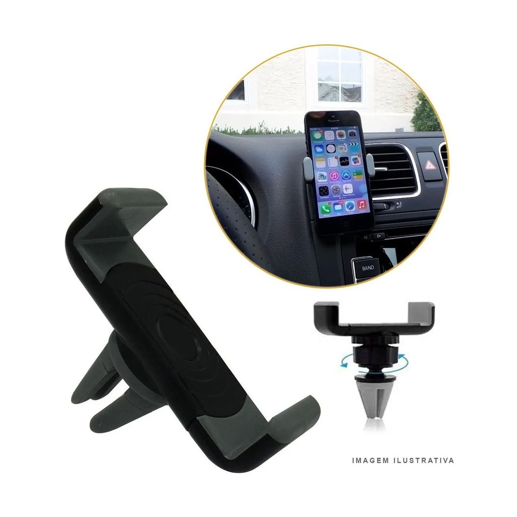 Suporte Celular GPS Uber Mapa Pequena Saida Ar Condicionado Universal