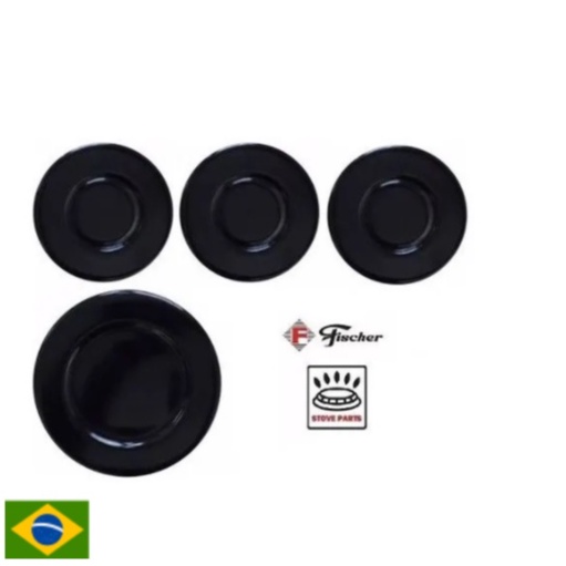 Kit 4 Espalhador Do Queimador Tampa Cooktop Fischer 4 Bocas Shopee Brasil
