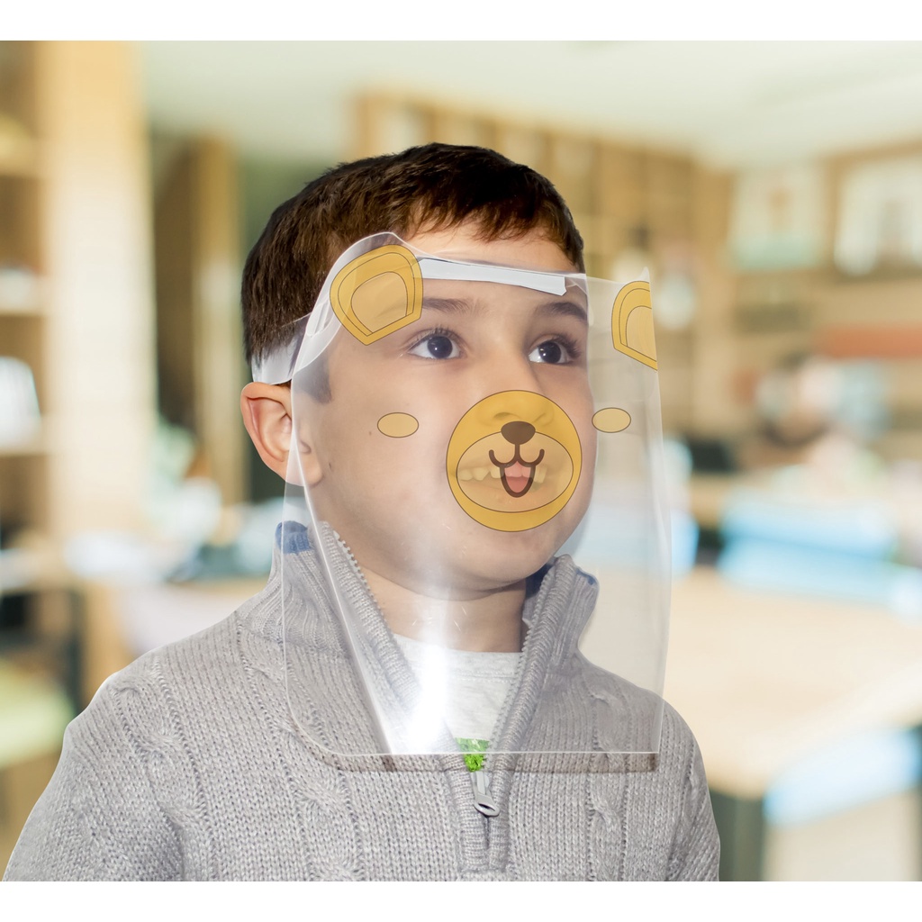 mascara infantil protetor face shield escolar passeio Shopee Brasil