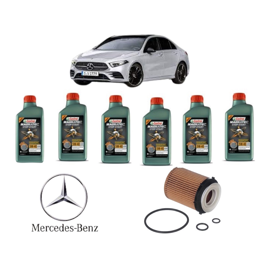 KIT TROCA DE OLEO MERCEDES E250 2.0 2014 DIANTE CASTROL Shopee Brasil