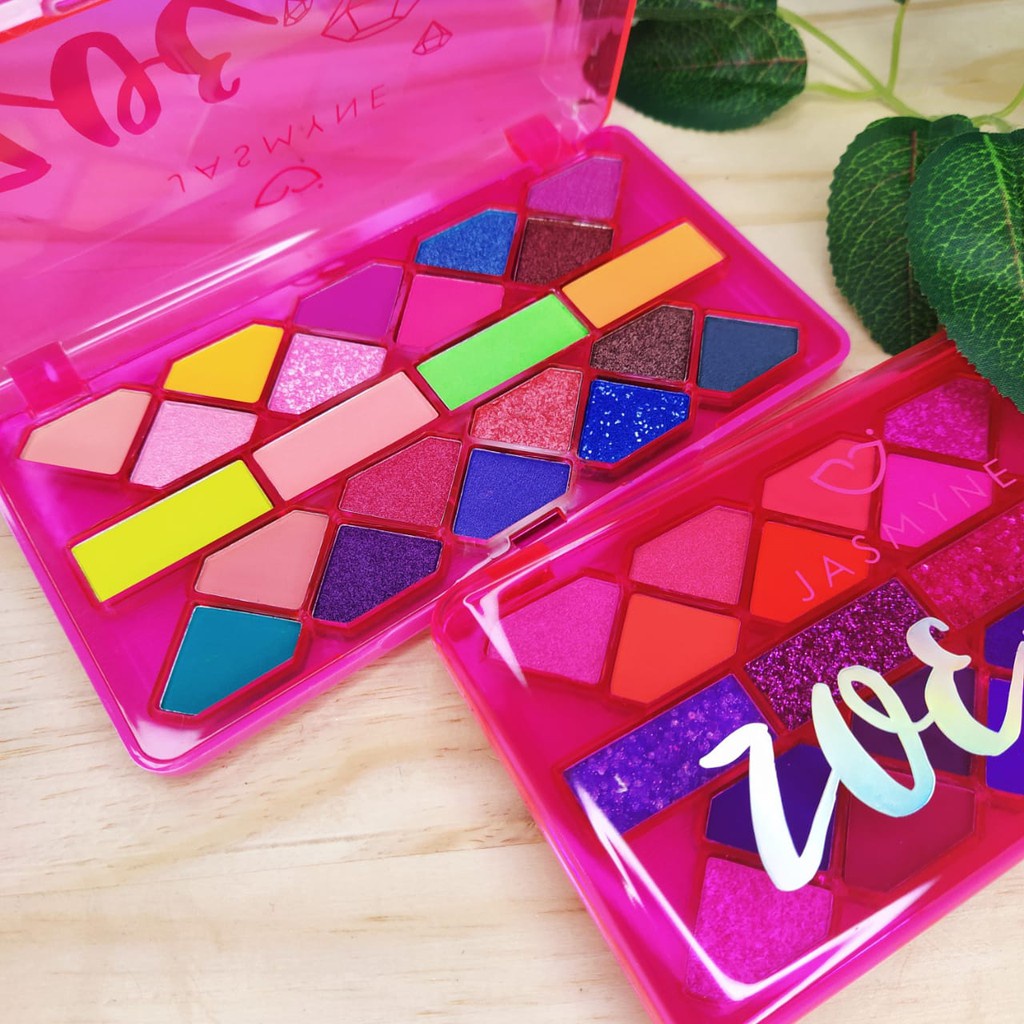 Paleta de sombra Zoe Jasmyne 22 sombras (glitter, cintilantes, matte
