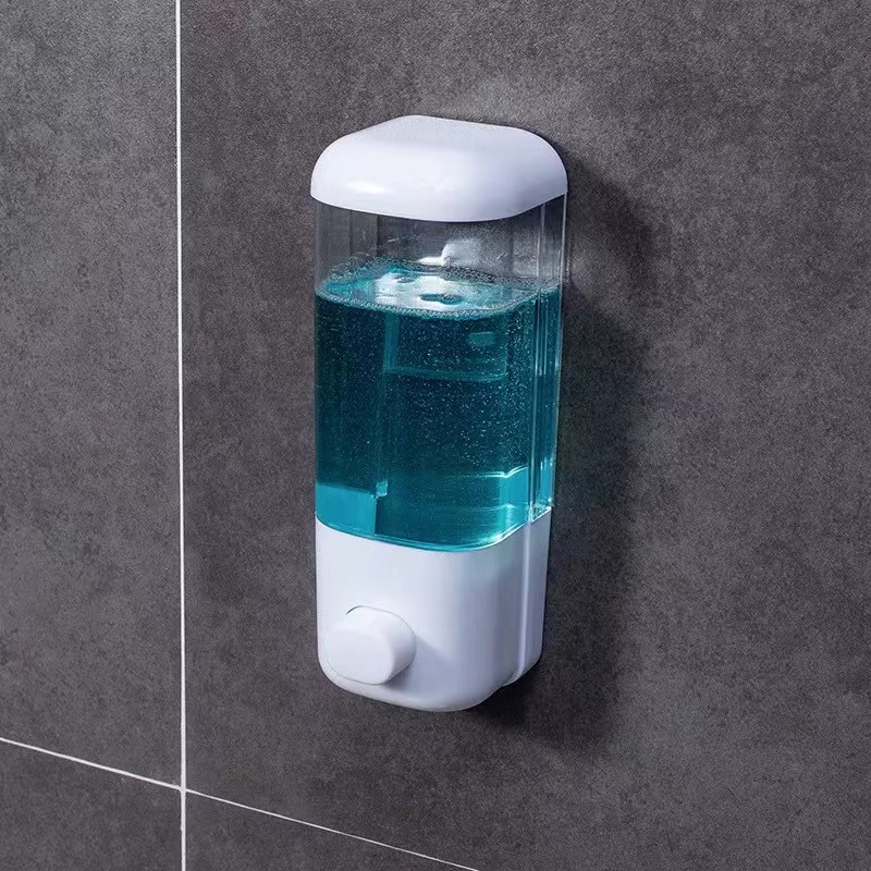 Dispenser Suporte de Parede Líquido Gel Detergente Álcool Plástico 500Ml MP